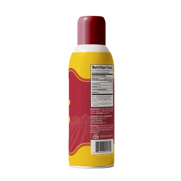 Cornhuskers Kitchen Balsamic Vinegar Spray, a convenient spray bottle of high-quality balsamic vinegar for easy, precise application in cooking, salads, and more.