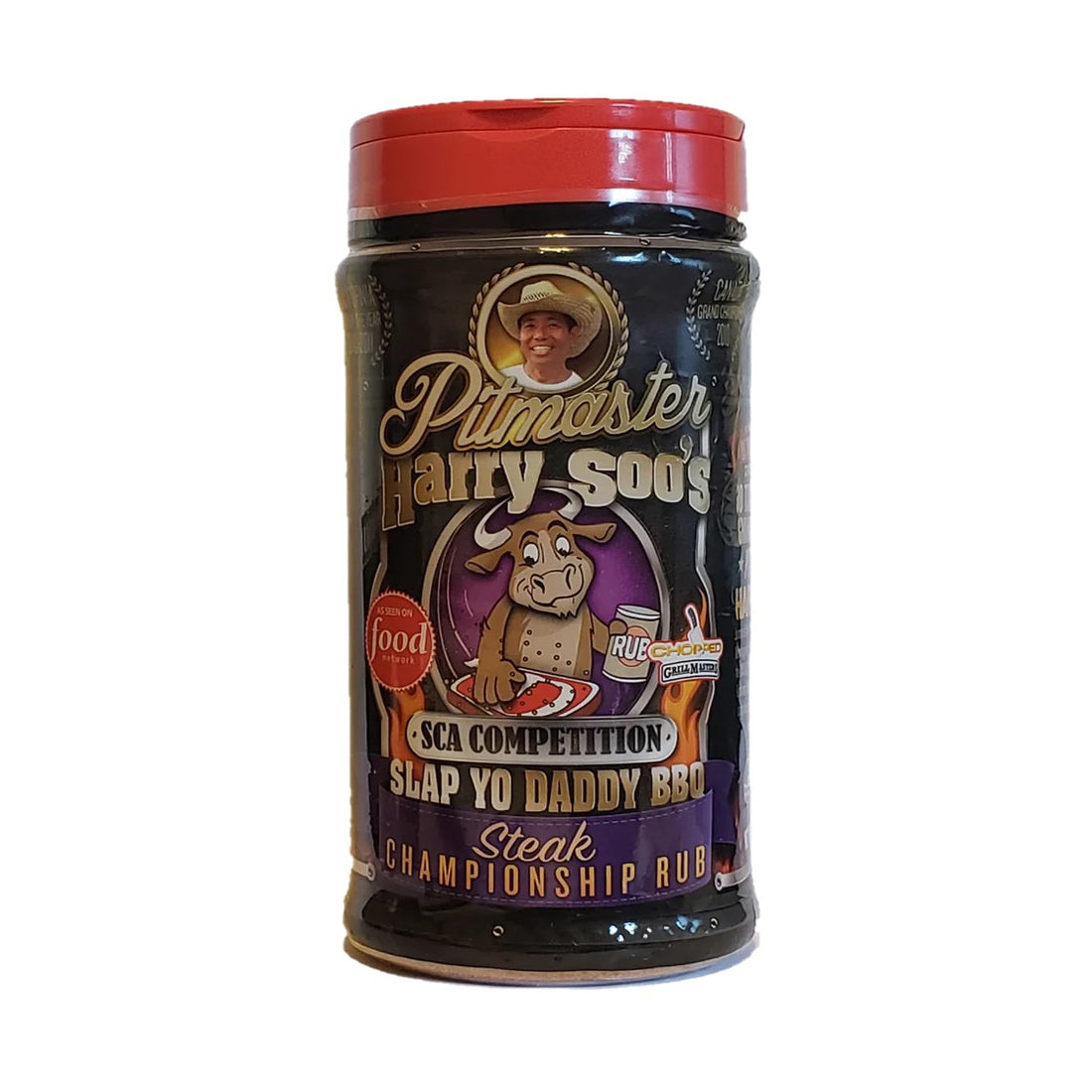A premium steak rub by Slap Yo Daddy, designed for competition-level seasoning, delivering bold and rich flavors to enhance your steak grilling experience.