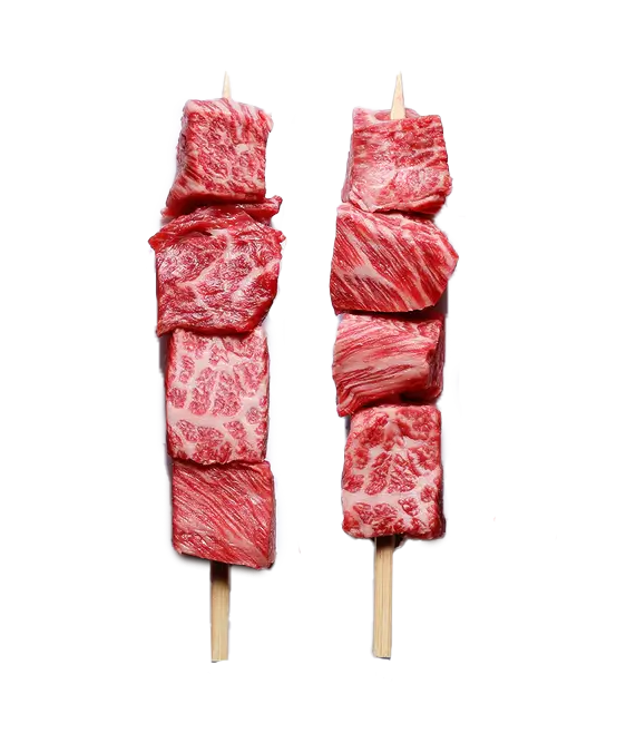 Perfectly portioned sirloin cuts for kabobs, tender and flavorful, ideal for grilling and skewering with your favorite vegetables.