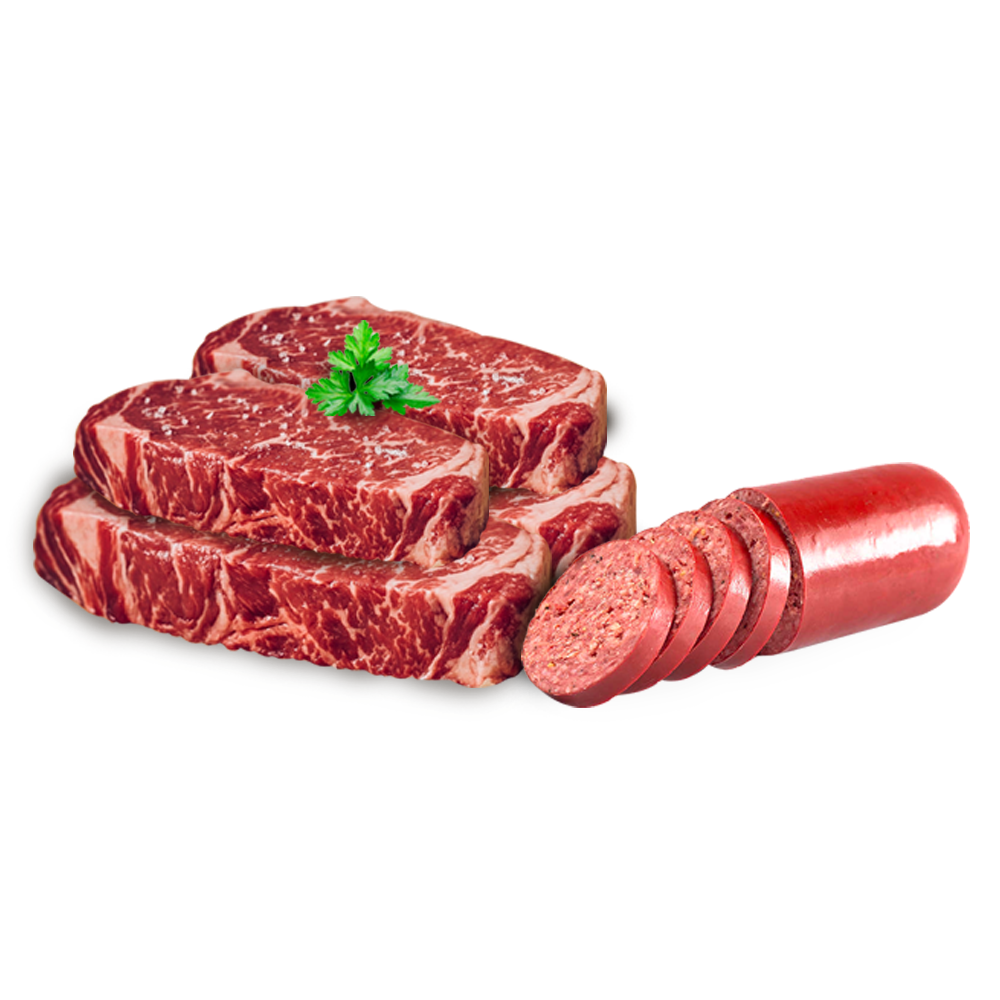 Hassell Cattle Company New York Party Pack featuring New York Strip steaks, perfect for gatherings and celebrations.