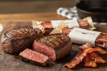 $99 Deal: 2 Premium Wagyu Filet Mignons (8oz) + 2 Wagyu Bacon Packs Bundle