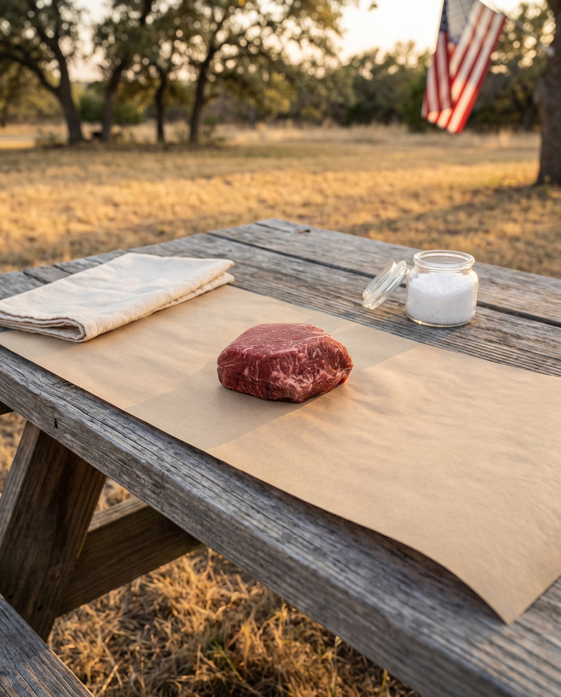 Premium NY Strip, Gold Filet, ground Wagyu, Wagyu beef bacon, and Wagyu tallow for the Reserve Steakhouse Table