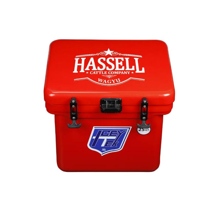 Hassell Cattle / Icey Tek Hard Cooler - red