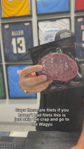 Yehuda shows a real 8 oz Gold Filet — Hassell live show