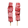 Perfectly portioned sirloin cuts for kabobs, tender and flavorful, ideal for grilling and skewering with your favorite vegetables.