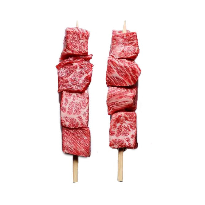 Perfectly portioned sirloin cuts for kabobs, tender and flavorful, ideal for grilling and skewering with your favorite vegetables.