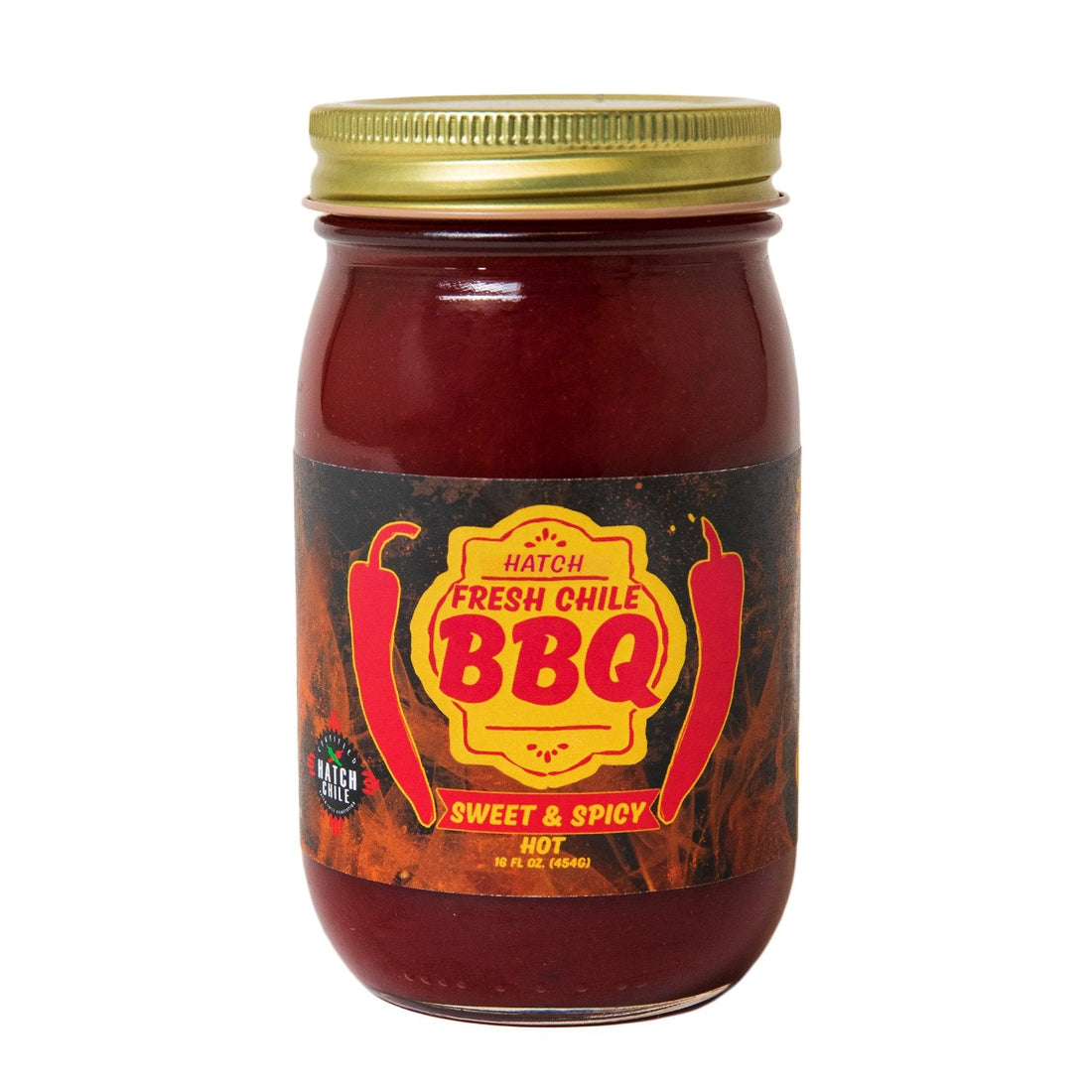 Fresh Chile Company Sweet & Spicy BBQ Sauce in Hot, a bold, flavorful blend of sweet and spicy with a kick, perfect for grilling and adding zest to your dishes.