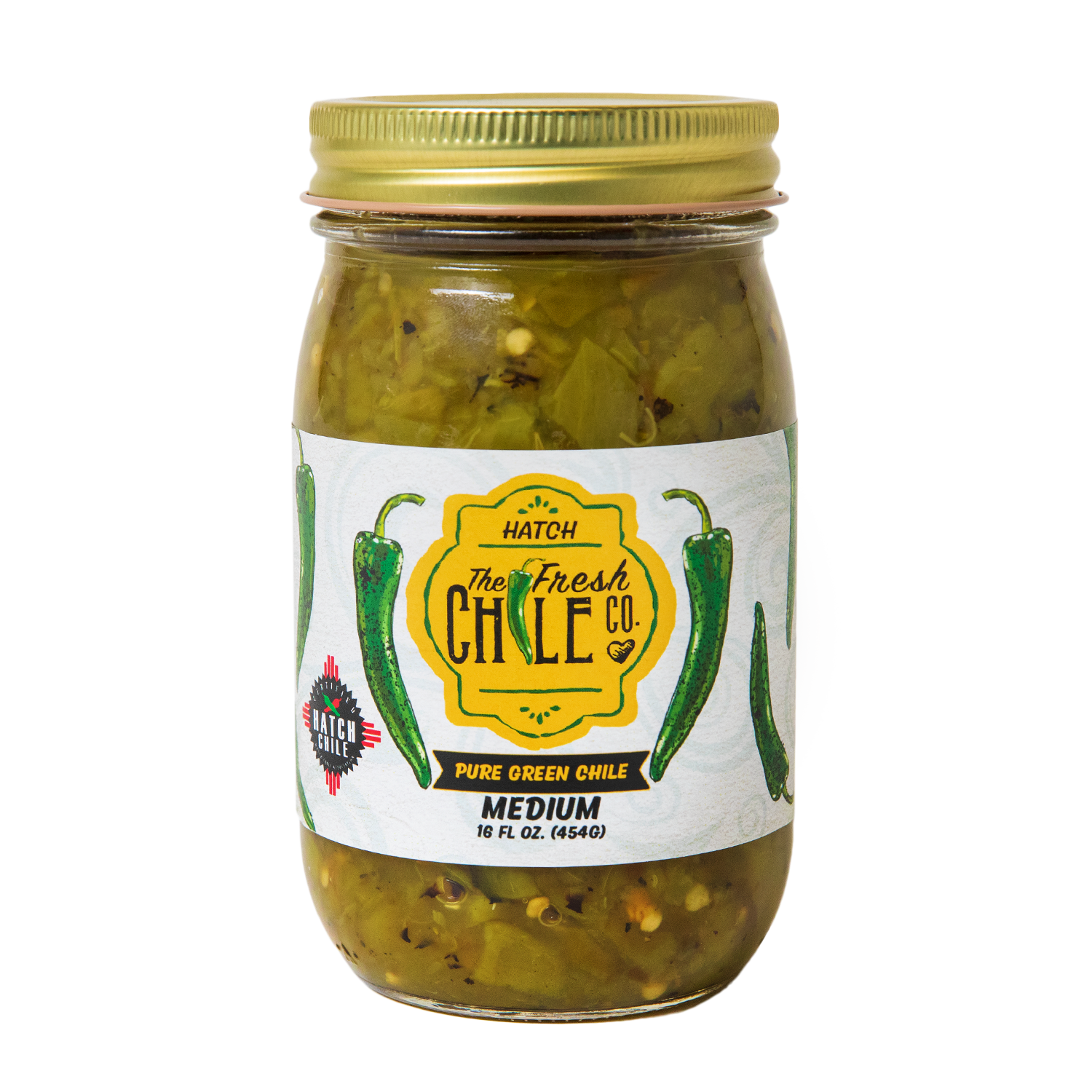 Fresh Chile Company Pure Green Chile, a vibrant and flavorful addition to your dishes, offering a perfect balance of heat and freshness. Ideal for sauces, soups, and salsas.