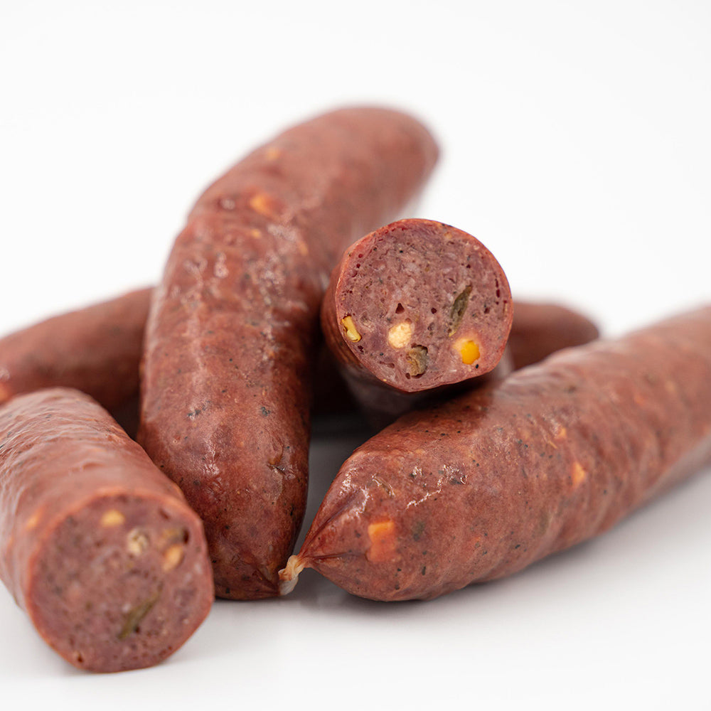 Delicious smoked sausage links, bursting with rich flavor and seasoned to perfection, ready for grilling or cooking.